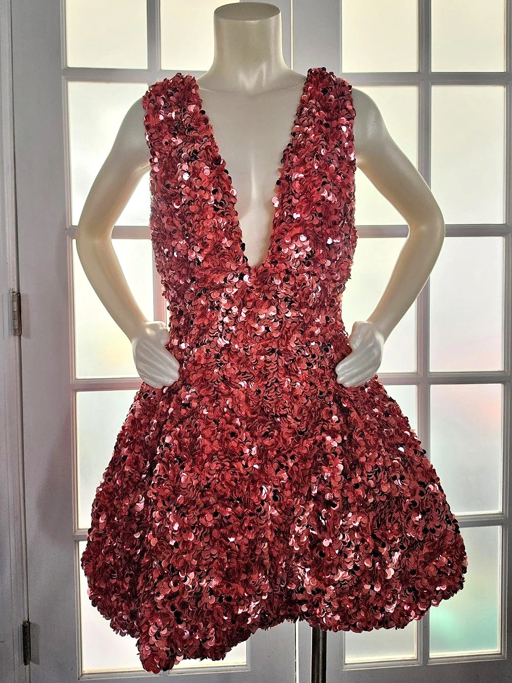 Akira Pink Sequin Mini Dress NWT